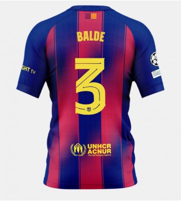 Barcelona Alejandro Balde #3 Hjemmebanetrøje 2025-26 Kortærmet